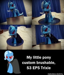 Size: 2913x3393 | Tagged: safe, trixie, g4, alicorn amulet, brushable, customized toy, female, irl, photo, toy