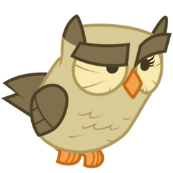 Size: 3000x3000 | Tagged: safe, artist:mamandil, owlowiscious, bird, owl, g4, just for sidekicks, animal, male, pet, raised eyebrow, simple background, solo, transparent background, vector