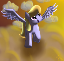 Size: 1024x968 | Tagged: dead source, safe, artist:sonicrainboom93, cloud kicker, g4, cloud, cloudy, flying