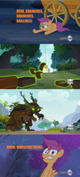 Size: 500x1100 | Tagged: safe, scootaloo, timber wolf, g4, comic, king timber wolf
