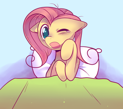 Size: 800x706 | Tagged: safe, artist:pekou, posey, pony, g1, g4, bed, female, g1 to g4, generation leap, morning ponies, solo