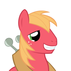 Size: 1000x1000 | Tagged: safe, big macintosh, earth pony, pony, g4, male, reaction image, simple background, stallion, transparent background, vector