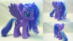 Size: 1280x720 | Tagged: safe, princess luna, pony, g4, customized toy, fashion style, female, irl, photo, solo, toy