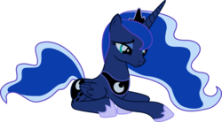 Size: 7670x4241 | Tagged: safe, artist:snipernero, princess luna, alicorn, pony, g4, absurd resolution, female, mare, sad, simple background, solo, transparent background, vector