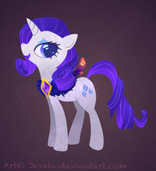 Size: 600x662 | Tagged: safe, artist:jevela, rarity, pony, g4, element of generosity, female, solo