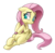 Size: 832x816 | Tagged: dead source, safe, artist:gatodelfuturo, fluttershy, pony, g4, cropped, female, frown, simple background, sitting, solo, transparent background