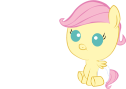 Size: 589x420 | Tagged: safe, artist:convoykaiser, fluttershy, pony, g4, baby, baby pony, babyshy, diaper, female, filly, foal, simple background, solo, transparent background