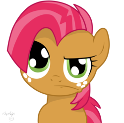 Size: 3020x3000 | Tagged: safe, artist:xjayesharkyx, babs seed, pony, g4, bust, female, portrait, simple background, solo, transparent background, vector