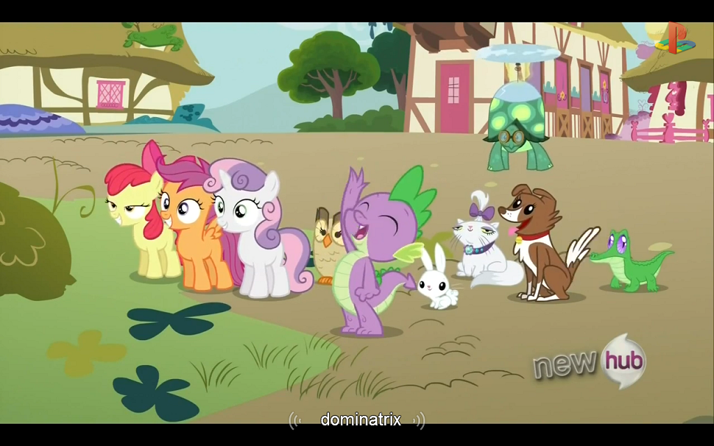 Safe Screencap Angel Bunny Apple Bloom Gummy Opalescence