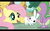 Size: 1024x640 | Tagged: safe, screencap, angel bunny, fluttershy, spike, g4, just for sidekicks, my little pony: friendship is magic, letterboxing, youtube caption