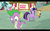 Size: 1024x640 | Tagged: safe, screencap, owlowiscious, spike, twilight sparkle, g4, just for sidekicks, my little pony: friendship is magic, letterboxing, youtube caption