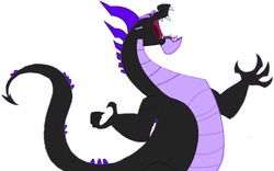 Size: 1121x700 | Tagged: safe, spike, g4, adult, adult spike, maleficent, older, recolor, simple background, sleeping beauty, spikezilla, vector, white background