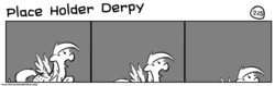 Size: 1280x404 | Tagged: safe, artist:tetrapony, derpy hooves, pegasus, pony, comic:the daily derp, g4, comic, female, mare, place holder derpy