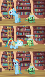 Size: 1280x2152 | Tagged: safe, artist:capnpea, edit, edited screencap, screencap, rainbow dash, tank, g4, belt, fimbriae, wat