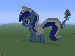 Size: 640x480 | Tagged: safe, minuette, trixie, pony, unicorn, g4, diaper, filly, game screencap, minecraft, minecraft pixel art, pixel art