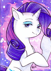 Size: 500x696 | Tagged: safe, artist:greyradian, rarity, pony, g4, bedroom eyes, solo
