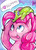 Size: 500x696 | Tagged: dead source, safe, artist:greyradian, gummy, pinkie pie, alligator, earth pony, pony, g4, cute, diapinkes, duo, female, heart, male, mare, speech bubble, tongue out