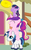 Size: 1800x2880 | Tagged: safe, artist:beavernator, princess cadance, shining armor, twilight sparkle, alicorn, pony, g4, baby, baby pony, babylight sparkle, colt, earth pony twilight, filly, foal, frisbee, missing horn, pony pile, tower of pony, younger