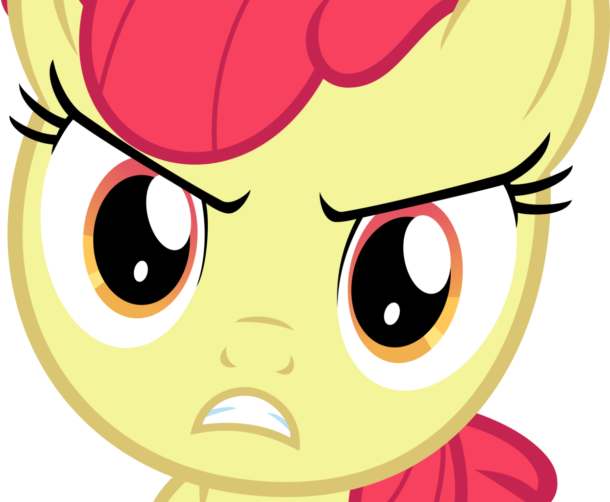 Apple bloom angry