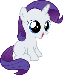 Size: 3337x3954 | Tagged: safe, artist:crimsonlynx97, rarity, pony, unicorn, g4, female, filly, filly rarity, simple background, solo, transparent background, vector, younger