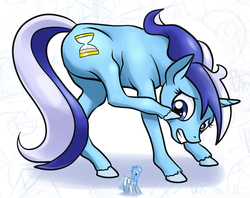 Size: 1000x791 | Tagged: safe, artist:gsphere, minuette, pony, g4, female, realistic horse legs, scared, solo, toy