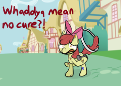 Size: 700x500 | Tagged: safe, artist:askcutiepox, apple bloom, ask cutiepox apple bloom, g4, ask, bad end