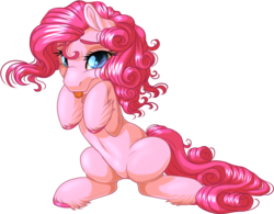 Size: 917x716 | Tagged: safe, artist:kittehkatbar, pinkie pie, g4, simple background, transparent background, unshorn fetlocks