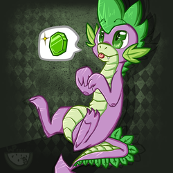 Size: 1024x1024 | Tagged: safe, artist:c1nman, spike, g4, :p, solo, tongue out