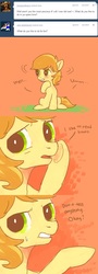 Size: 500x1388 | Tagged: safe, artist:nyonhyon, braeburn, earth pony, pony, g4, colt, comic, cute, male, solo, tumblr