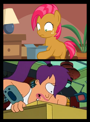 Size: 520x700 | Tagged: safe, babs seed, g4, bad gift meme, exploitable meme, futurama, male, meme, turanga leela