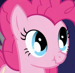 Size: 666x654 | Tagged: safe, screencap, pinkie pie, earth pony, pony, g4, cropped, female, scrunchy face, solo