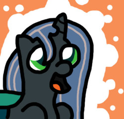 Size: 350x334 | Tagged: dead source, safe, artist:kingmunchy, queen chrysalis, g4, cute, cutealis, solo