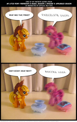 Size: 777x1240 | Tagged: safe, artist:kturtle, comic, irl, my favorite scenes, photo, toy