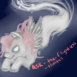 Size: 500x500 | Tagged: safe, artist:ask-the-flightless-hunter, oc, oc only, ghost, ghost pony, 30 minute art challenge