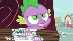 Size: 1280x720 | Tagged: safe, spike, g4, just for sidekicks, my little pony: friendship is magic, image macro, the boondocks