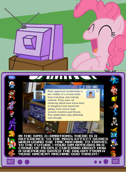 Size: 563x771 | Tagged: safe, pinkie pie, g4, did you know gaming, exploitable meme, mass effect, meme, the sims, tv meme