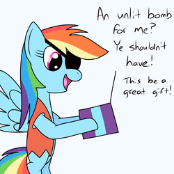 Size: 1024x1024 | Tagged: safe, artist:toonboy92484, rainbow dash, g4, ask, pirate dash, tumblr