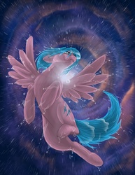 Size: 700x906 | Tagged: safe, artist:foxenawolf, firefly, pegasus, pony, g1, female, rain, solo