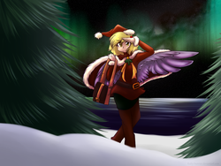 Size: 1024x768 | Tagged: safe, artist:ruby-sunrise, derpy hooves, human, g4, humanized, winged humanization