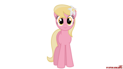 Size: 1920x1080 | Tagged: safe, artist:eugenebrony, lily, lily valley, pony, g4, female, looking at you, simple background, smiling, solo, transparent background, vector