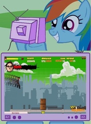 Size: 512x700 | Tagged: safe, rainbow dash, g4, exploitable meme, meme, oppa gangnam run, tv meme