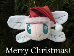 Size: 900x675 | Tagged: safe, artist:caleighs-world, parasprite, christmas, customized toy, irl, photo, plushie, toy