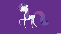 Size: 1191x670 | Tagged: safe, artist:oliminor, rarity, pony, g4, pointy ponies, solo, wallpaper