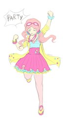 Size: 666x1199 | Tagged: safe, artist:jika-jika, pinkie pie, human, g4, clothes, dress, humanized