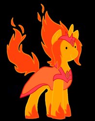 Size: 792x1008 | Tagged: dead source, safe, artist:fuutachimaru, pony, unicorn, adventure time, crossover, flame princess, male, ponified