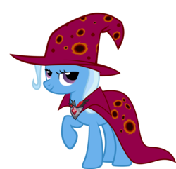 Size: 4368x4208 | Tagged: safe, artist:mrflabbergasted, trixie, pony, unicorn, g4, absurd resolution, female, horn, mare, raised hoof, simple background, solo, transparent background