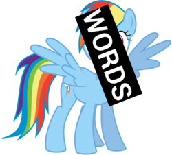 Size: 665x600 | Tagged: safe, rainbow dash, g4, pony confessions, roboto, text