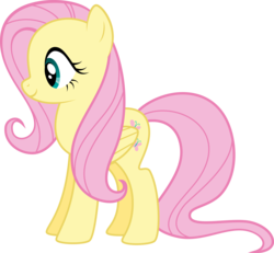 Size: 6190x5721 | Tagged: safe, artist:silvervectors, fluttershy, pegasus, pony, g4, absurd resolution, female, mare, simple background, solo, transparent background, vector