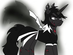 Size: 1280x960 | Tagged: safe, artist:discord mude, oc, oc only, alicorn, earth pony, pony, alicorn oc, mude, scar