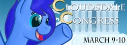 Size: 700x250 | Tagged: safe, artist:rydelfox, banner, cloudsdale congress, convention, solo